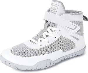 Sisttke Kids Wrestling Shoes Boys Girls Boxing Shoes Fitness Sneakers Zero Drop Sole