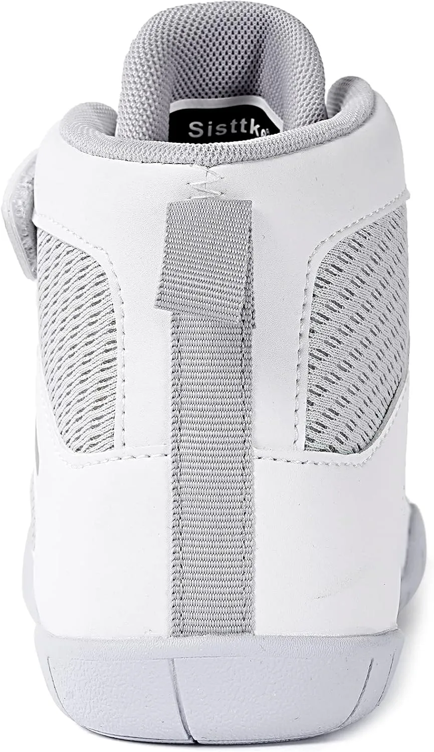 Sisttke Kids Wrestling Shoes Boys Girls Boxing Shoes Fitness Sneakers Zero Drop Sole
