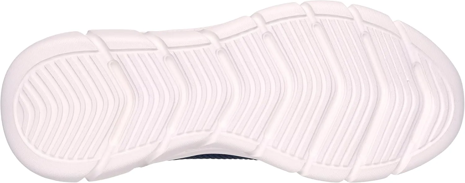 Skechers Women's BOBS Sport Sneakers-Visionary Essence Two Tone Knit Lace Up Machine Washable Vegan Shoes