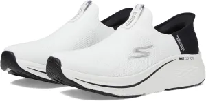 Skechers Women's Max Cushioning Elite 2.0 Hands-Free Slip-ins – Air-Cooled Memory Foam, Heel Pillow Sneaker, White/Black, 5 Wide