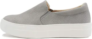 Soda Hike ~ Slip On Double Layer Foam Padded Cushion Sock Fashion Sneakers (Grey Cobra, Numeric_7)