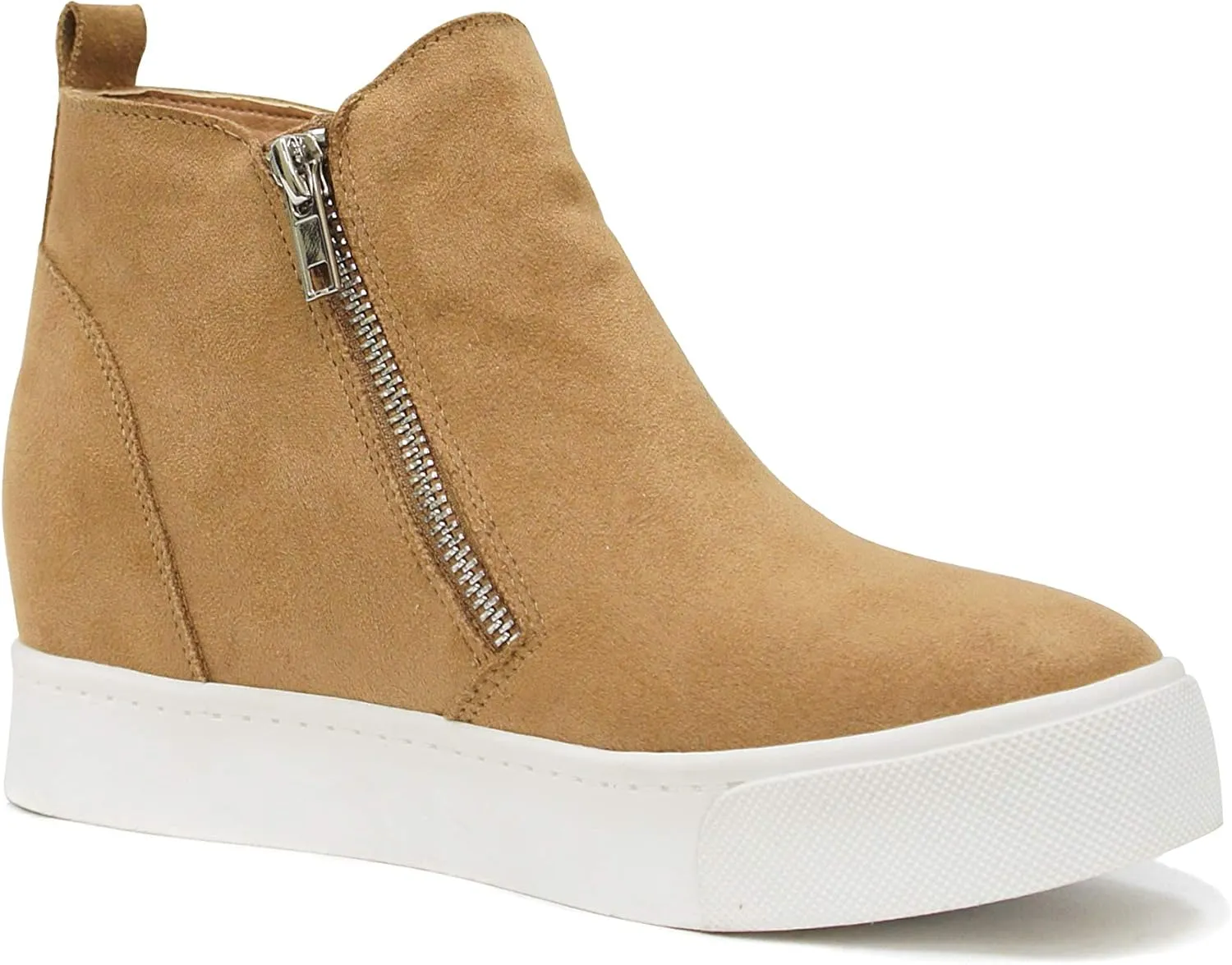Soda Womens Taylor Nubuck Hight Top Slip On Fashion Sneakers