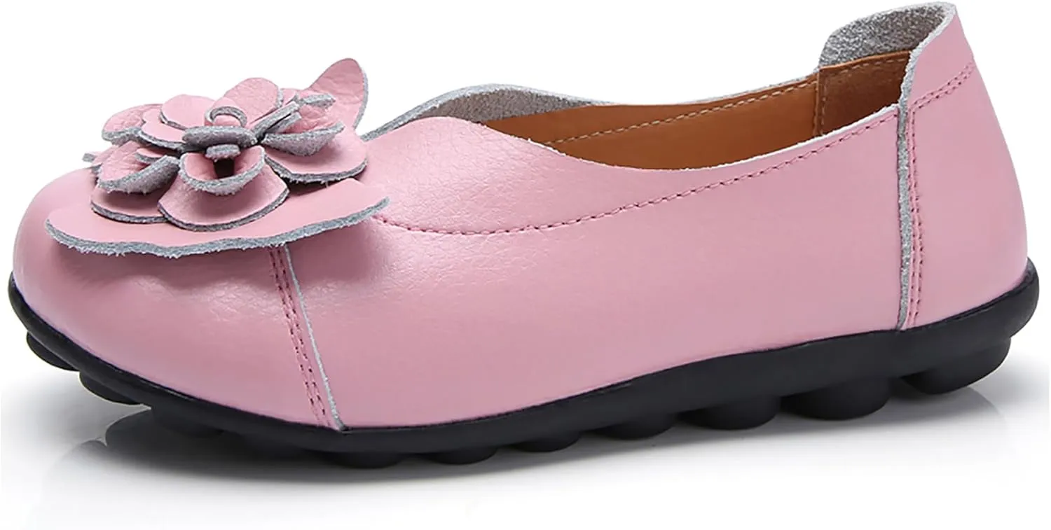Solaud Women's Comfortable Loafers Soft Slip on Casual Round Toe Moccasins Driving Flats Work Walking Shoes