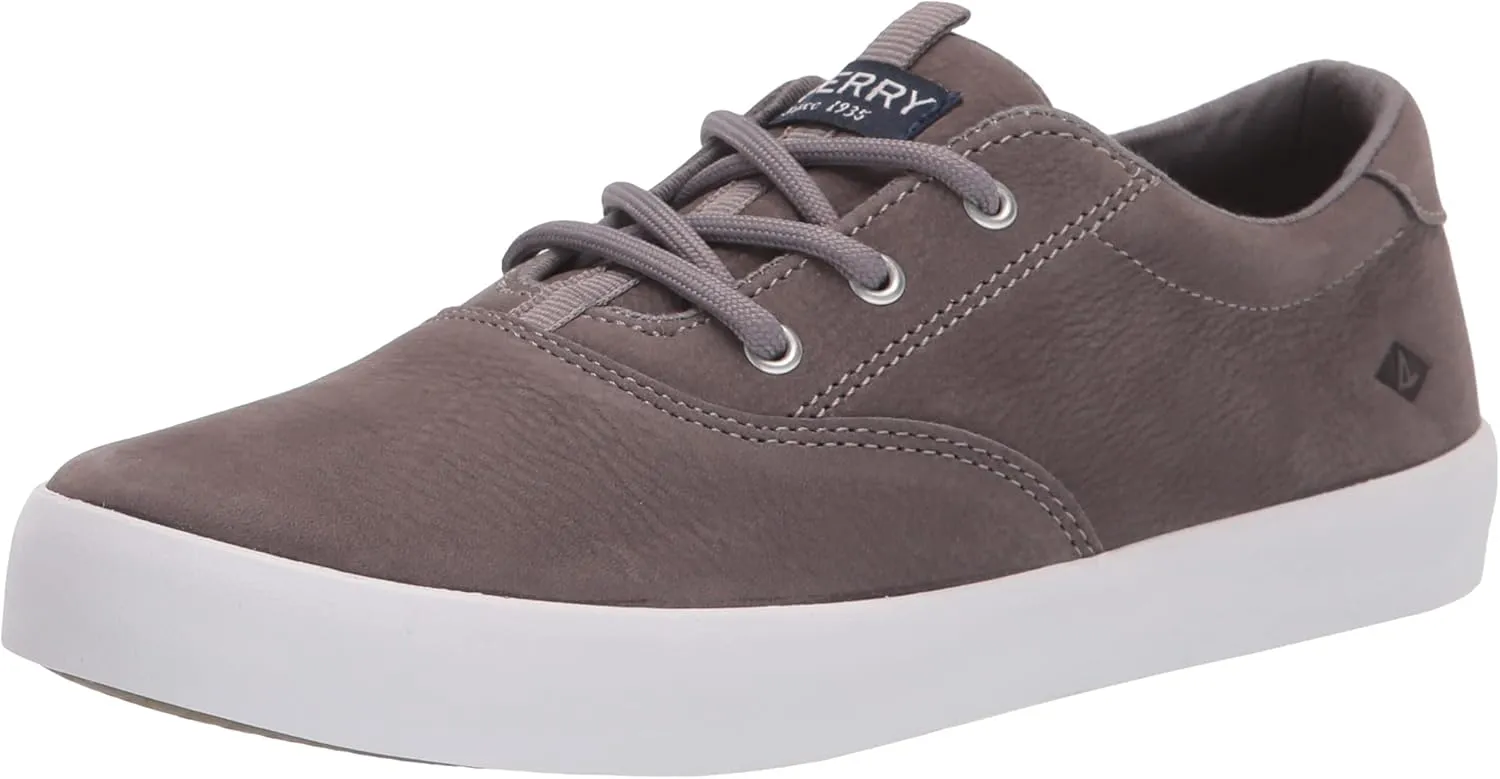 Sperry unisex child Spinnaker Washable Sneaker, Grey, 3 Big Kid US