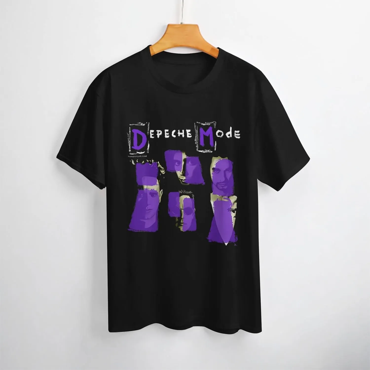 T Shirt Depeche Music Mode Fashion Womens Short Sleeve Tops Summer O-Neck Tee Black