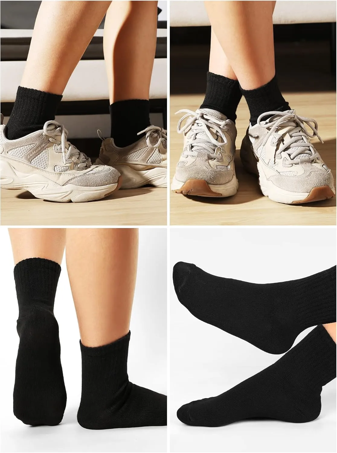 Tarpop 100 Pairs Bulk Mens Socks Moisture Wicking Casual Sports Ankle Socks for Homeless Unisex Adult Men Women
