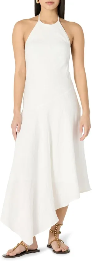 The Drop Women's Standard Ciga Halter Linen Maxi Dress