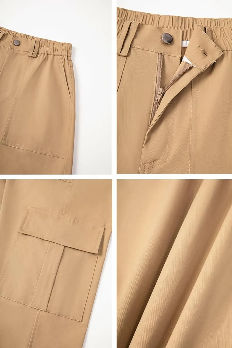 THWEI Cargo Pants for Women High Waisted Casual Pants Y2K Streetwear with 6 Pockets
