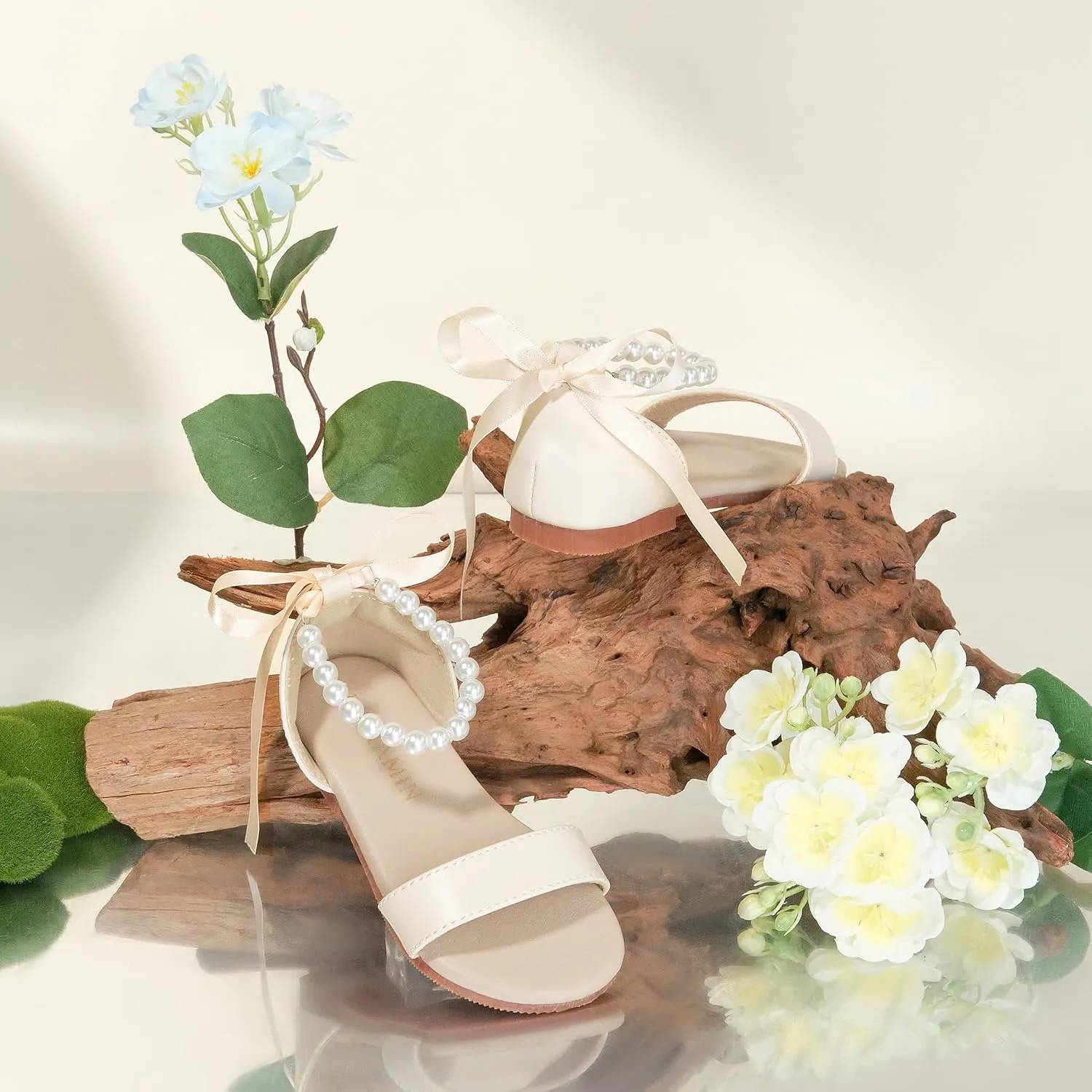 Toddler Girl Sandals - Flower Girl Summer Dress Shoes Open Toe Little Kid Wedding Party