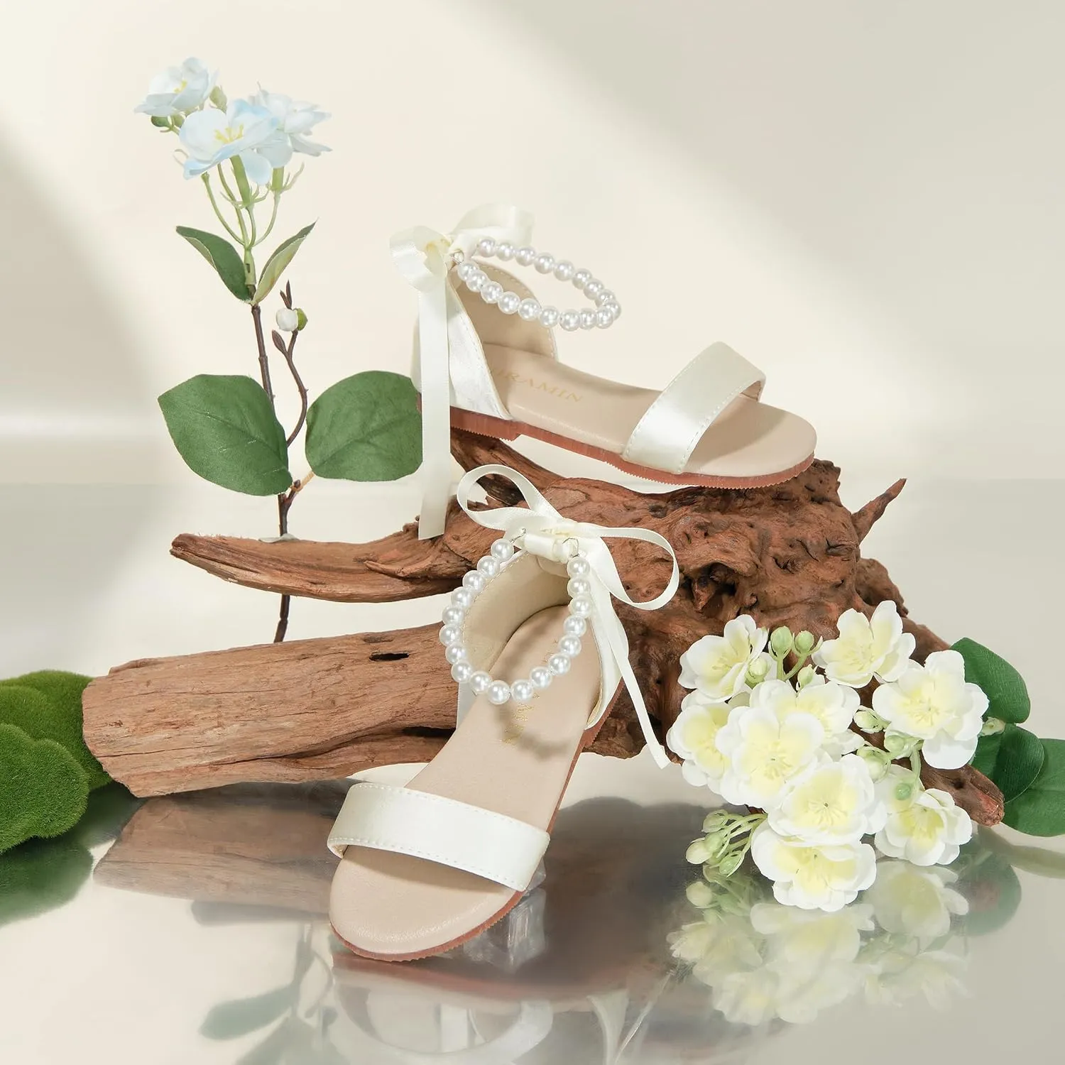 Toddler Girl Sandals - Flower Girl Summer Dress Shoes Open Toe Little Kid Wedding Party