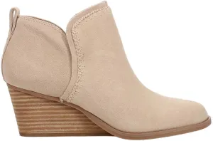 TOMS Womens Kaia Round Toe Casual Boots Ankle Mid Heel 2-3" - Beige
