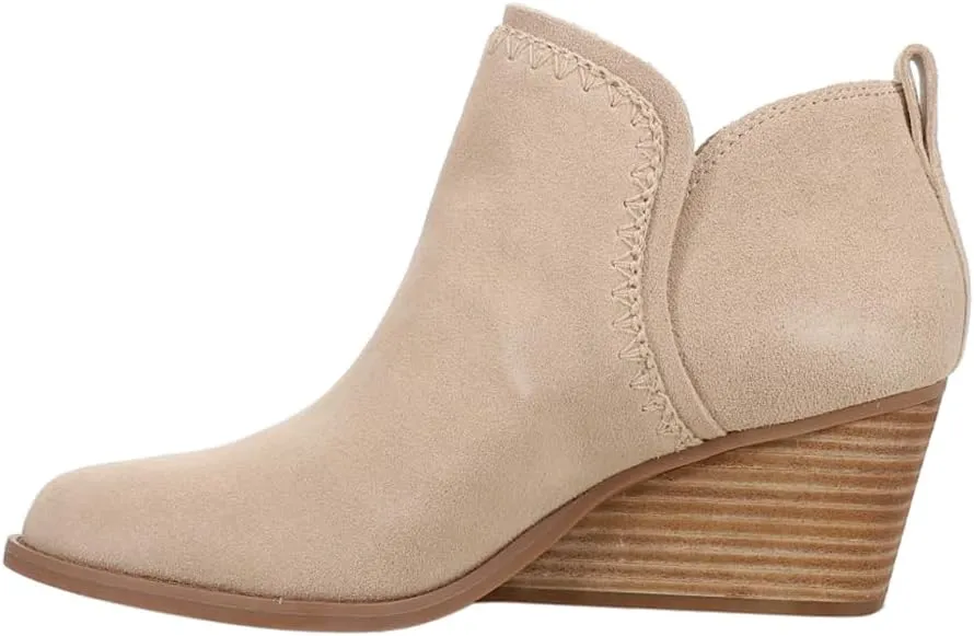 TOMS Womens Kaia Round Toe Casual Boots Ankle Mid Heel 2-3" - Beige