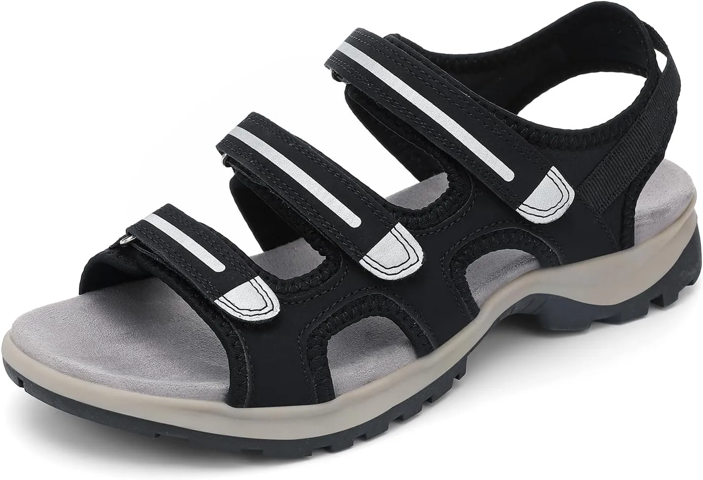 UBFEN Womens Hiking Sandals Comfortable Walking Arch Support Adjustable Straps Breathable and Durable for Outdoor Adventures Travel Beach