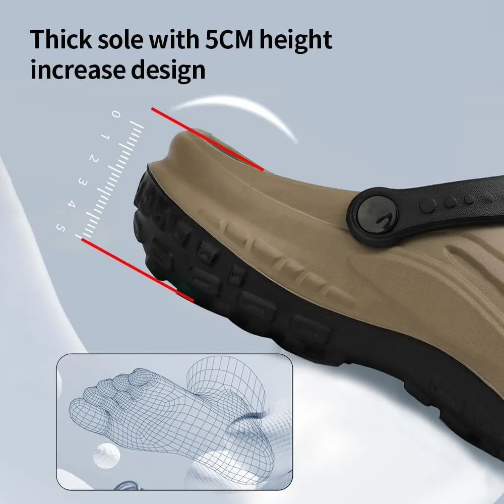 Unisex Clogs Adjustable Lightweight Coloured Holey Clogs Padded Sole Sandals - Ultimate Comfort for Garden Beach Outdoor Wear in Summer
