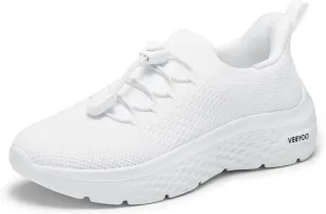 VEEYOO ZURIN Womens Slip On Walking Shoes with Arch Support,Lightweight Running Sneakers,Non Slip Breathable Tennis Shoes for Gym Travel Work Casual