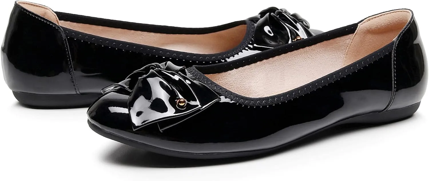 VenusCelia Women's Bows Dance Flats Shoes