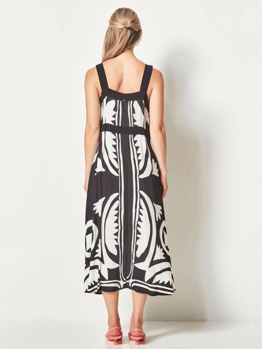 Verge Lunar Print Dress 9410