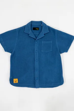 Waffle Resort Shirt (Blue)