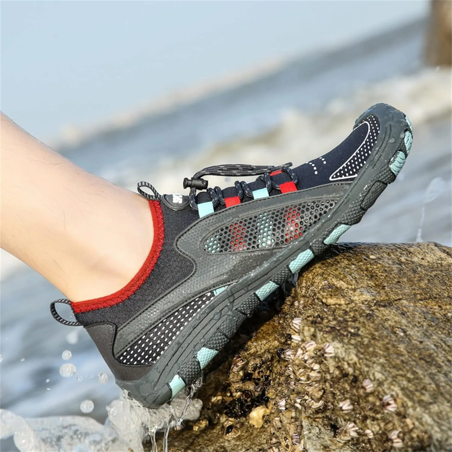 Water Shoes Men Wide Width Barefoot Aqua Socks Quick Dry Women Hiking Water Shoes Mens Water Shoes Wide Aqua Sports Outdoor Shoes for Pool Beach Surf Water Park Yoga