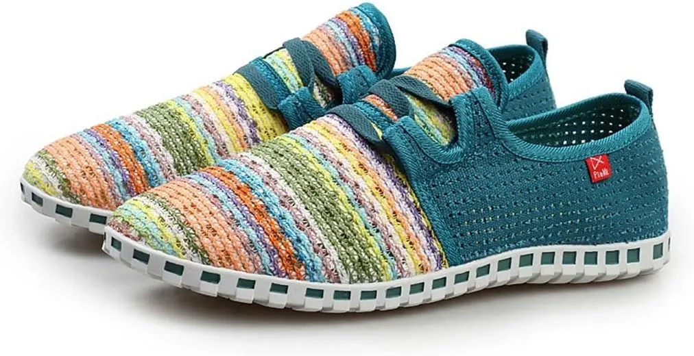 WENJHEN Men Flats Espadrilles Canvas Shoes Loafers Athletic Knitted Casual Plims