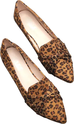 WENJIAZHIZHI Loafers for Women's Shoes Slip-On Loafer Flats Comfortable Memory Foam Dress Shoes Pointed Toe Ballet Flats