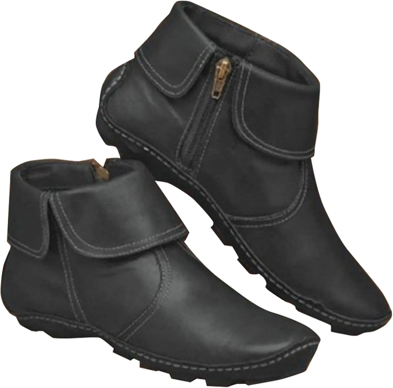 Womens Boots Ankle Ankle Rain Boots Pointed Toe Booties for Women Women Dress Low Heel Womens Western Leather Booties and Ankle Boots Womens Black Ankle Mid Calf Boots Low Heel