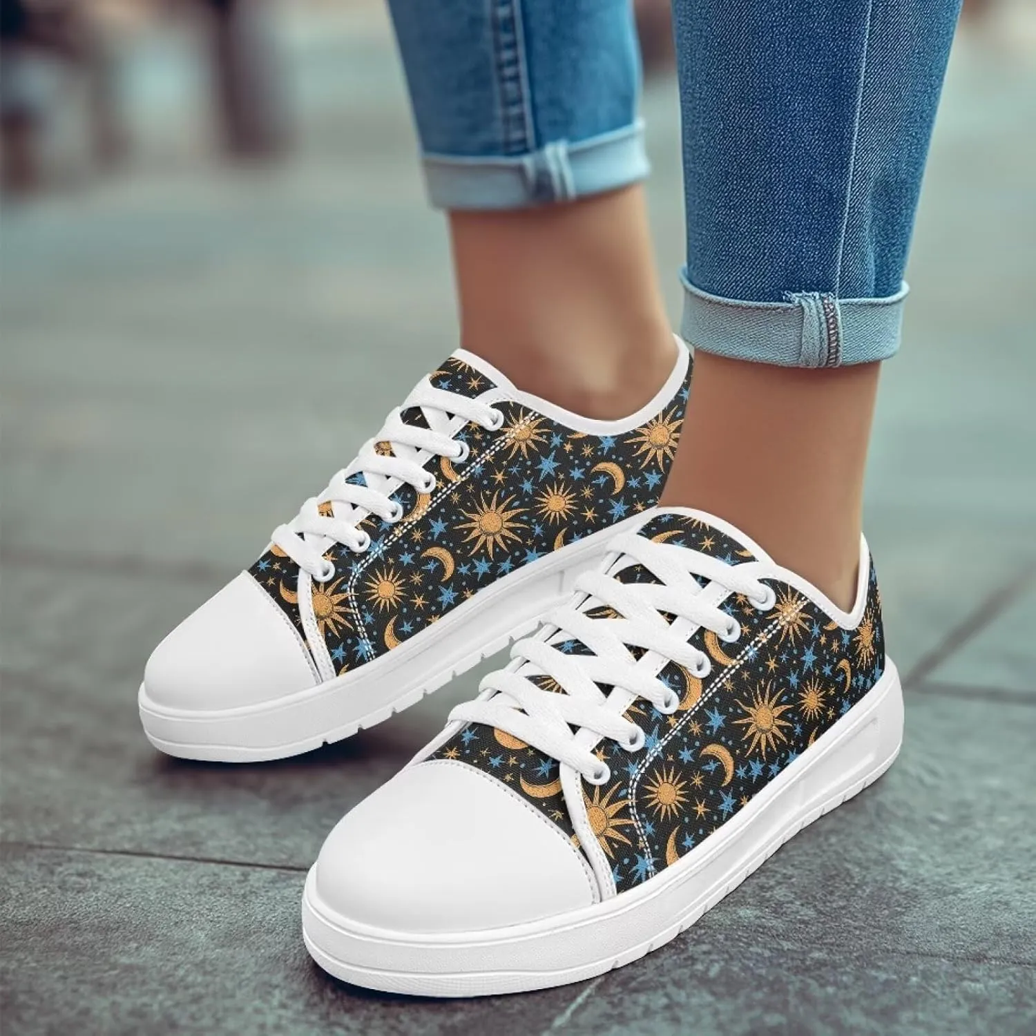 Womens Loafers Shoes Casual Slip-On Canvas Shoes Breathable Sneakers for Women Low Top Sneakers 5.5-13.5