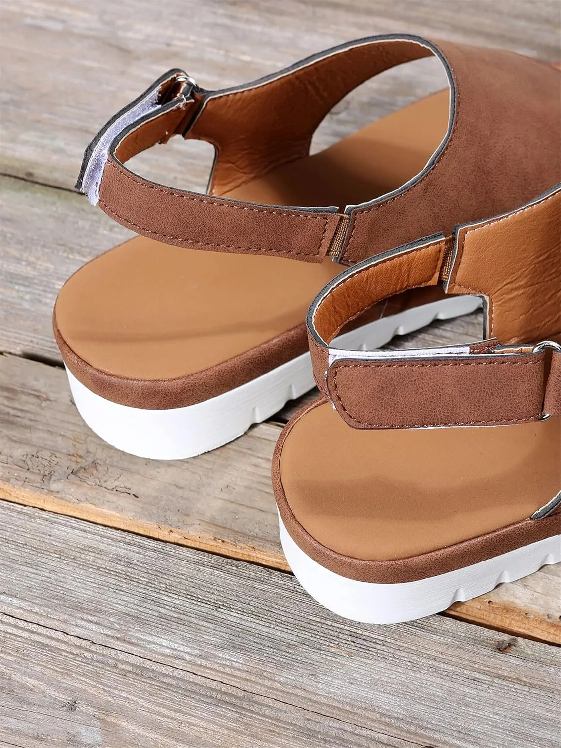 Women's Orthopedic Bunion Corrector Sandals Big Toe Correction PU Leather Shoes Comfy Casual Flat Sole Summer Outdoor Hiking Walking Beach Sandals,Black,EU41/US9