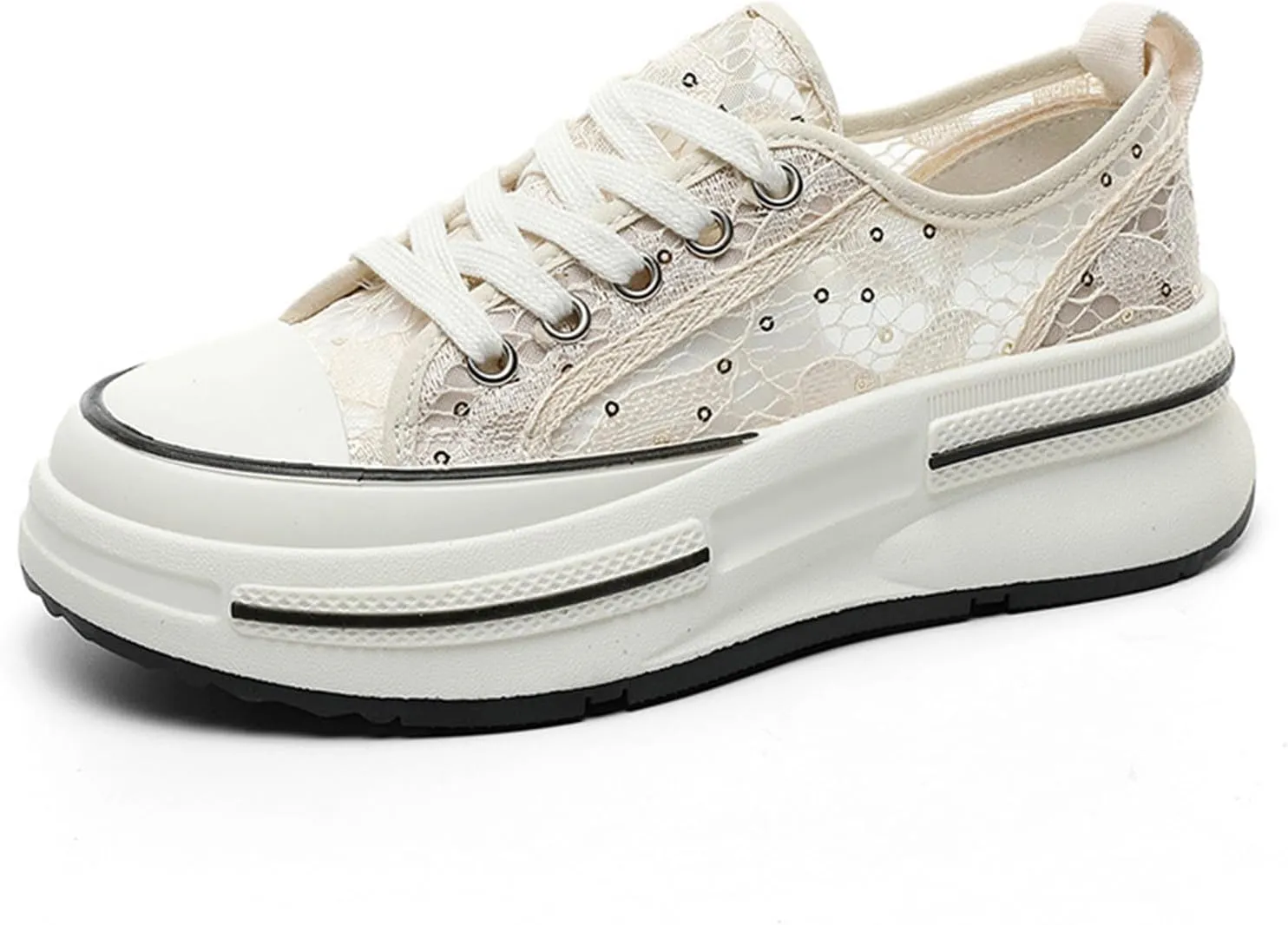 Womens Platform Sneakers Breathable Mesh Comfortable Walking Shoes Casual Summer Chunky Sneakers