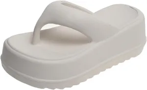 Women's Sandals, Thick Soled Herringbone Slippers For Women, Summer New Clip On Lazy People Outdoors Beach Slippers