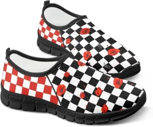 Women's Slip on Shoes Casual Mesh Business Loafers for Work Hands Free Walking Flats Sneakers