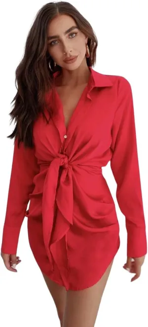 Women's Summer Cocktail Party Sexy Dress European Holiday Sundress Casual Slim Fitted Business