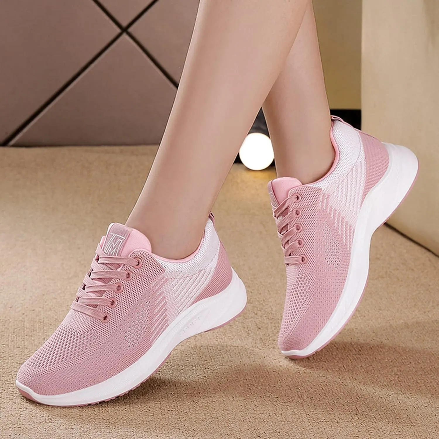 Womens Walking Sneakers Tennis Shoes Lightweight Casual Sneakers Slip On Running Shoes Sport Workout Shoes Sneakers