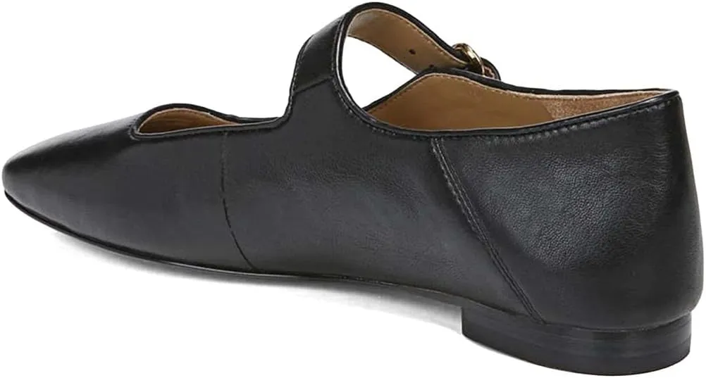 XYD Women Comfy Closed Square Toe Mary Jane Flats Low Heel Single Strap Buckled Outdoor Casual Dress Shoes