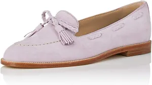 YDN Women Casual Round Toe Low Heels Loafers Fringes Flat Slip on Pumps Braid Shoe
