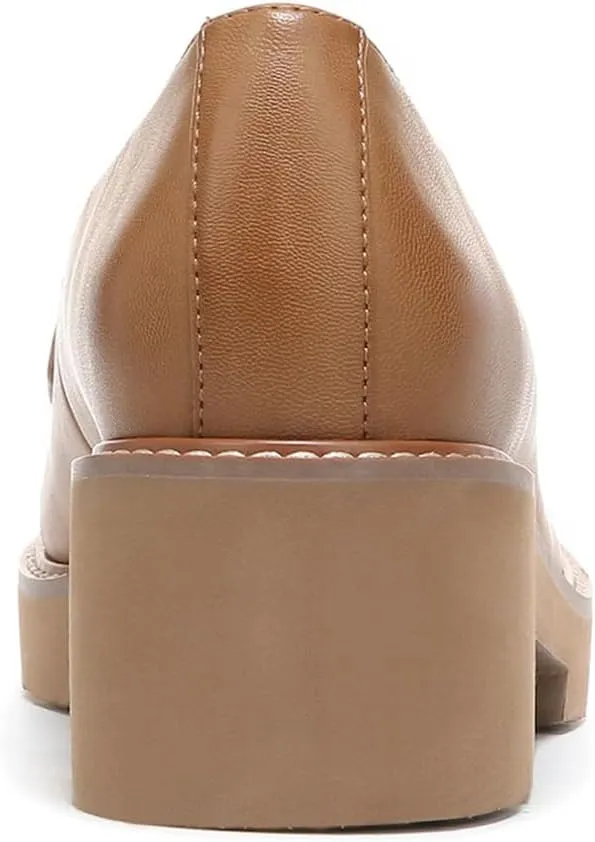 YDN Women's Chic Chunky Heel Loafers Platform Round Toe Pumps Slip On Comfy Shoes for Daily Outfit Business Formal Dress Size 4-16 US