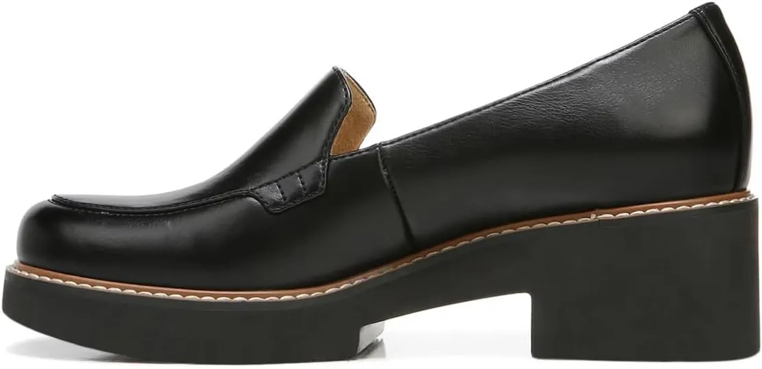 YDN Women's Chic Chunky Heel Loafers Platform Round Toe Pumps Slip On Comfy Shoes for Daily Outfit Business Formal Dress Size 4-16 US