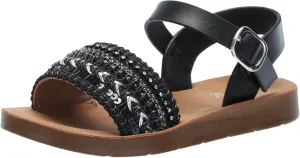 YOKI Girl's Flat Open Toe Sandal