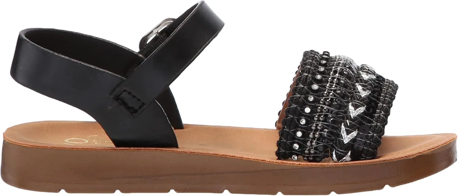 YOKI Girl's Flat Open Toe Sandal